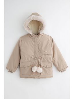 One Friday - Kids Beige Zip-Up Jacket