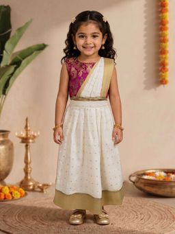 Vastramay - Girls Cotton Silk Lehenga And Choli