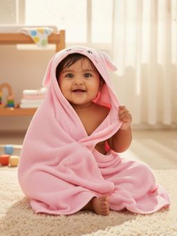 Baby Moo - Pink Cotton Solid Towel