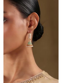 Biba - Women Champagne Brass Jhumka