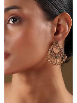 Biba - Women Multi-Color Brass Chaandbali