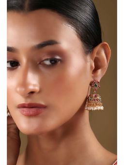 Biba - Women Multi-Color Brass Jhumka