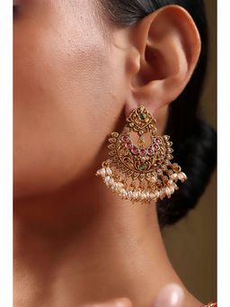 Biba - Women Multi-Color Brass Chaandbali