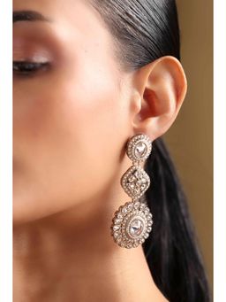 Biba - Women White Alloy Drop and Danglers