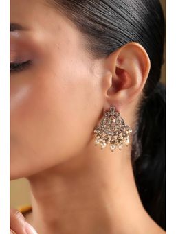 Biba - Women Champagne Alloy Drop and Danglers