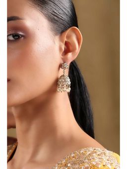 Biba - Women Champagne Alloy Jhumka