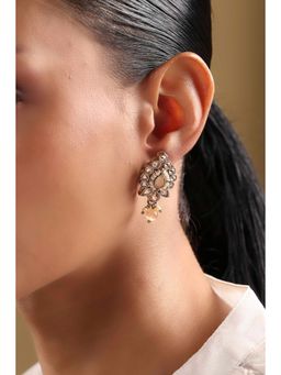 Biba - Women Peach Alloy Drop and Danglers