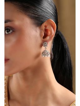 Biba - Women White Alloy Jhumka