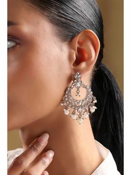 Biba - Women White Alloy Chaandbali