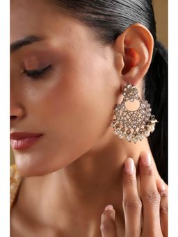 Biba - Women White Alloy Chaandbali