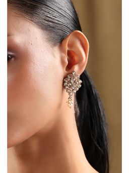 Biba - Women Champagne Alloy Drop and Danglers