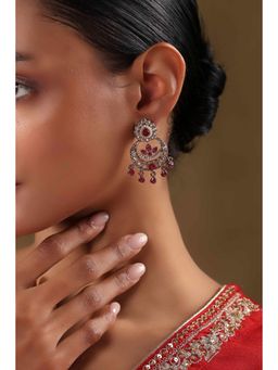 Biba - Women Red Alloy Chaandbali