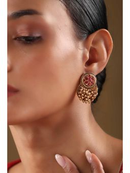 Biba - Women Red Alloy Drop Earrings
