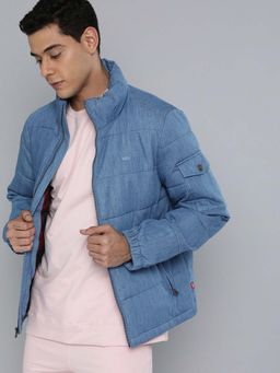 Levi's - Men High Neck Jacket-Blue