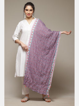 Rangriti - Lavender Cotton Printed Dupatta