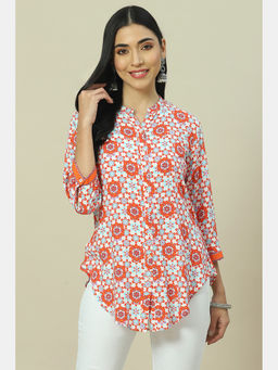 Rangriti - White Viscose Indie Top