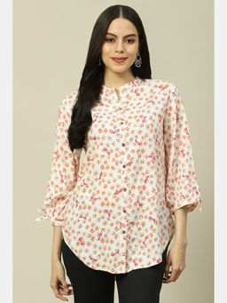 Rangriti - Cream Viscose Indie Top