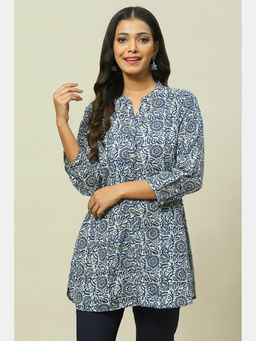 Rangriti - Indigo Cotton Indie Tunic