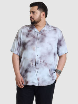 Snitch - Mens Multi-Color Tie & Dye Plus Size Shirt