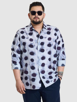 Snitch - Mens Off White Printed Regular Fit Plus Size Shirt