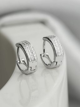 Zavya - Women 925 Sterling Silver Dangle Hoop Earrings