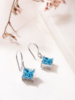 Zavya - Cubic Sky 925 Sterling Silver Dangle Earrings