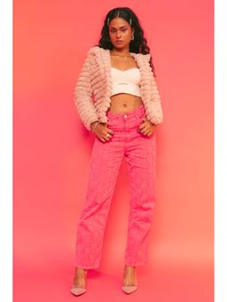 FREAKINS - Fuchsia Pink 3D Jeans