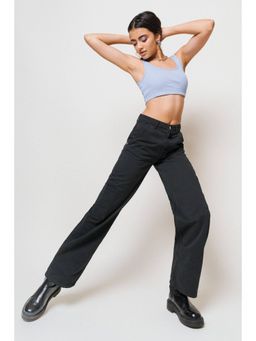 FREAKINS - Denim Black Cargo Jeans