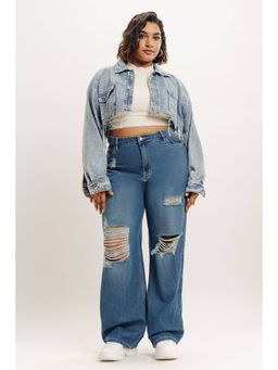 FREAKINS - Curve Modish Straight Jeans