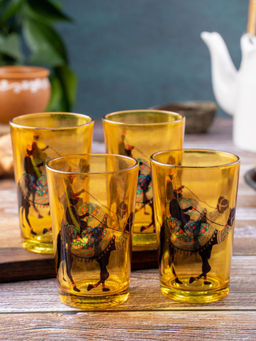 KOLOROBIA - Camel Glory Chai Glass Set of 4