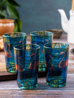 KOLOROBIA - Flamingos From The Tropical World Set of 4