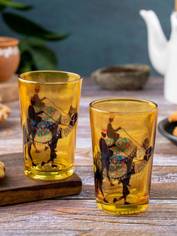 KOLOROBIA - Camel Glory Chai Glass Set of 2
