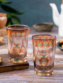 KOLOROBIA - Sylvan Egyptian Chai Glass Set of 2