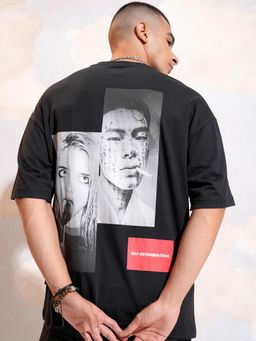 HIGHLANDER - Men Printed T-shirt-Black