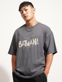 HIGHLANDER - Batman Crew Neck T-shirt-Grey