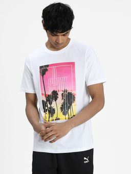 Puma - Graphic Photo Print Men White T-Shirt