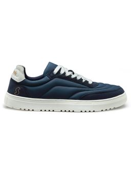 SOLETHREADS - Quilt Navy Solid Men Sneakers