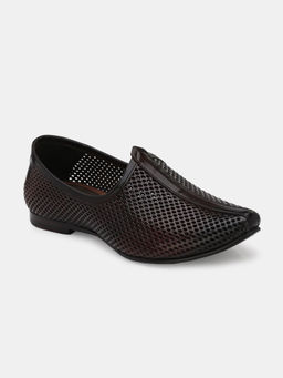EGOSS - By Lafattio Men Malaga Ethnic Juttis Maroon