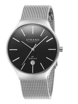Strand by Obaku - Caspian Black Dial Quartz Watch For Men (S701GDCBMC)