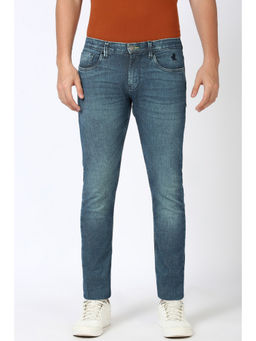 Peter England - Men Blue Light Wash Skinny Fit Jeans