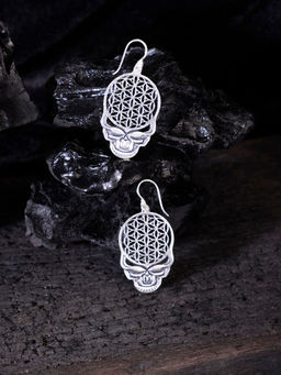Studio One Love - Skeleton Swag Silver-Plated Handmade Drops & Danglers Earrings