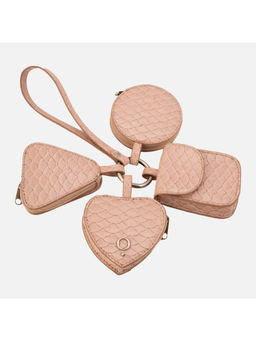 MONADAA - Womens Pink Maxime Leather Pouches (Pack of 4)