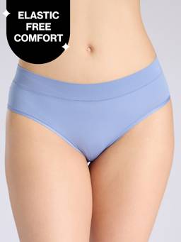 Nykd by Nykaa - Adapt360° Barely There Hipster Panty with No-Roll, Dig-Free Fit & Cotton Gusset NYP342 C Blue