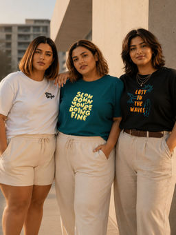 RIGO - Women Multi-Colour Cotton T-Shirts (Pack of 3)