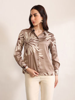 Kazo - Women Beige Spotlight Shirt