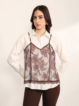 Kazo - Women White Viva Shirt