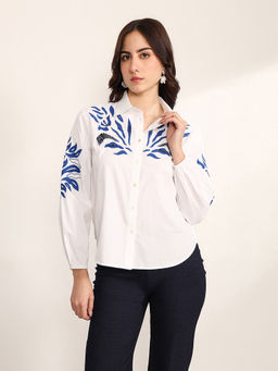 Kazo - Women White Sanctuary Shirt