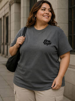 RIGO - Women Grey Cotton T-Shirt