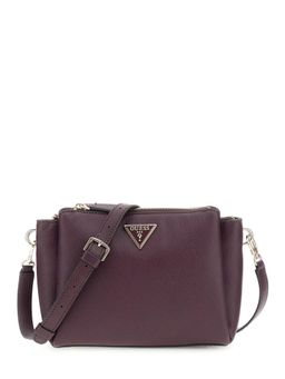Guess - Aubergine Textured Noelle Sling Bag With Detachable Strap