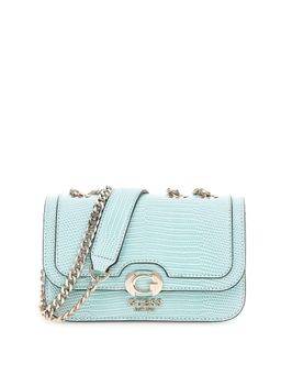Guess - Aqua Marine Textured Orlina Mini Convertible Sling Bag